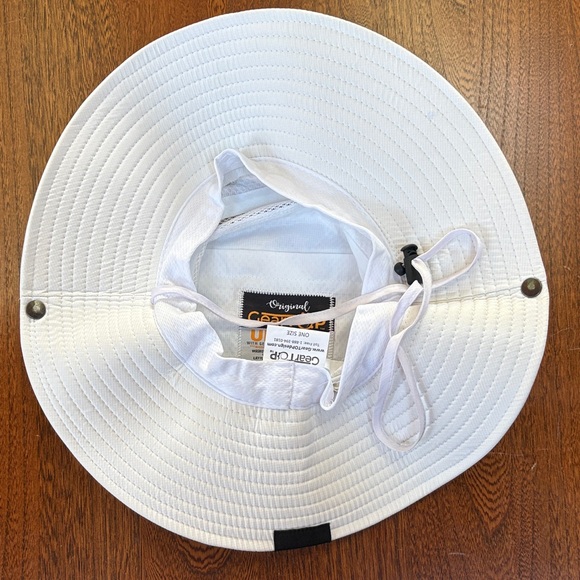 Geartop White UPF 50+ Mesh Vent Sun Hat OS - Picture 6 of 12
